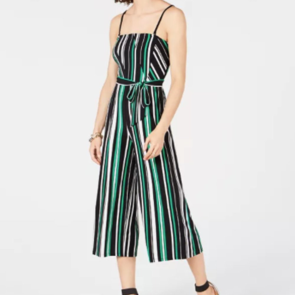 *NWT* INC Multi-Colored Striped Jumpsuit XS